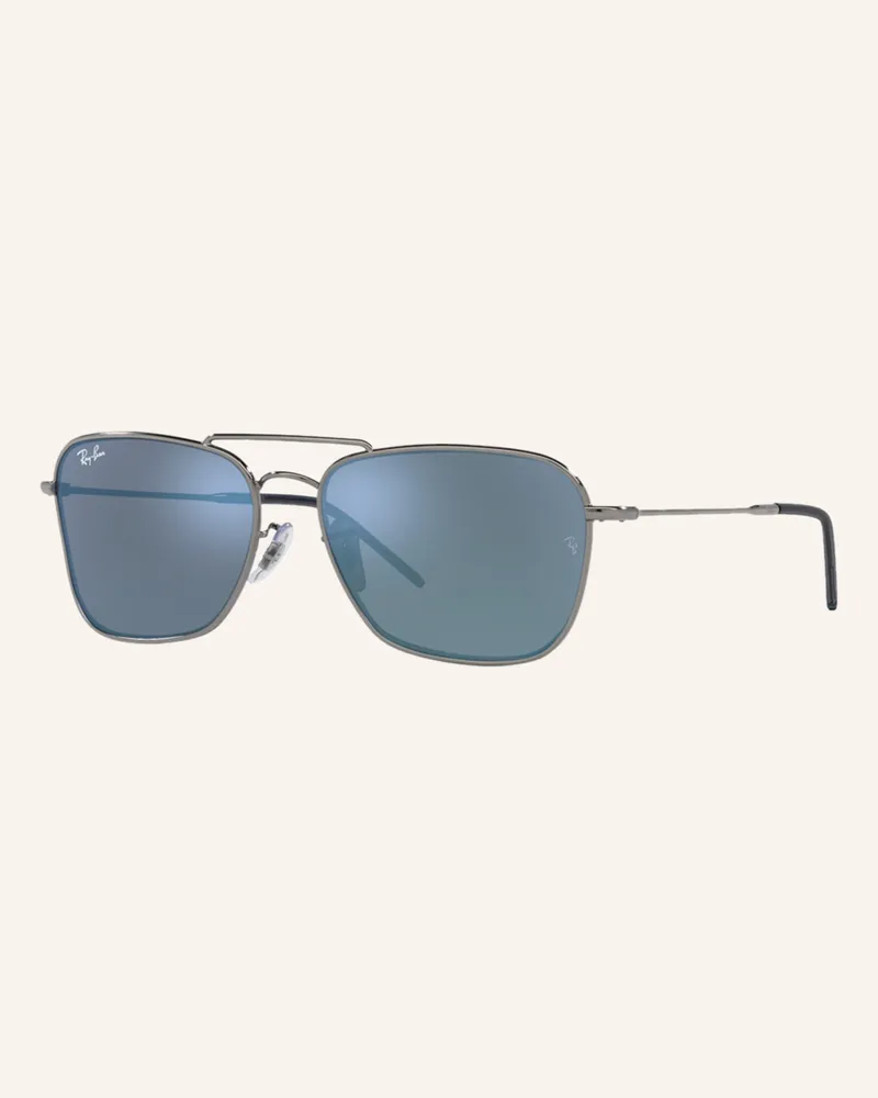 Ray Ban Sonnenbrille Caravan Reverse grau 004
