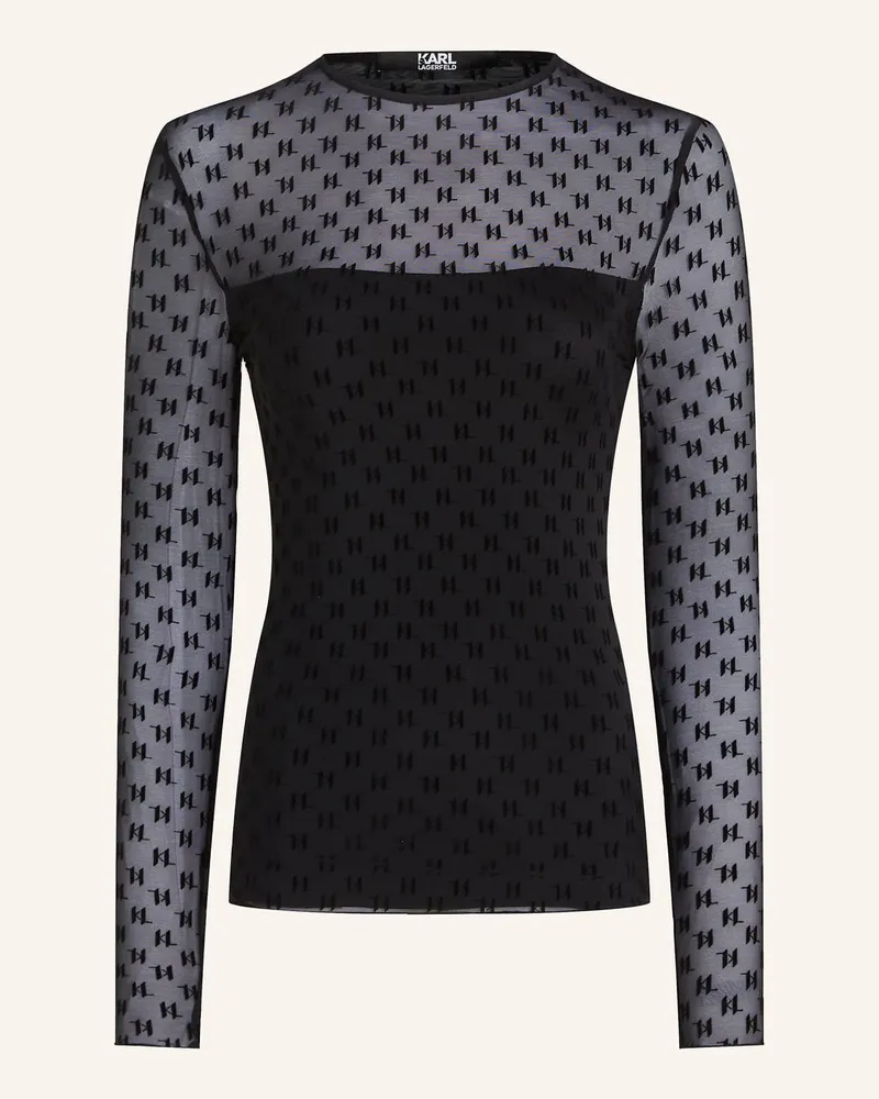 Karl Lagerfeld Top Schwarz