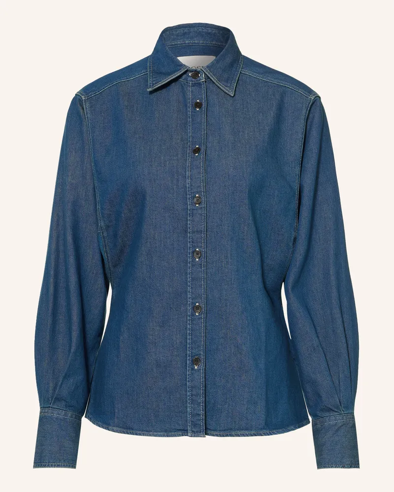 Closed Hemdbluse In Jeansoptik blau Dunkelblau