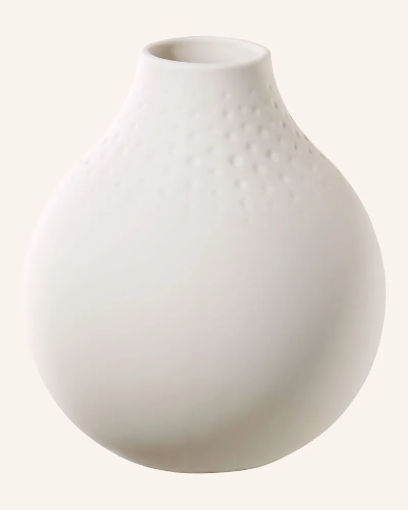 Villeroy & Boch Vase Perle Klein Manufacture Collier Blanc weiss Weiss