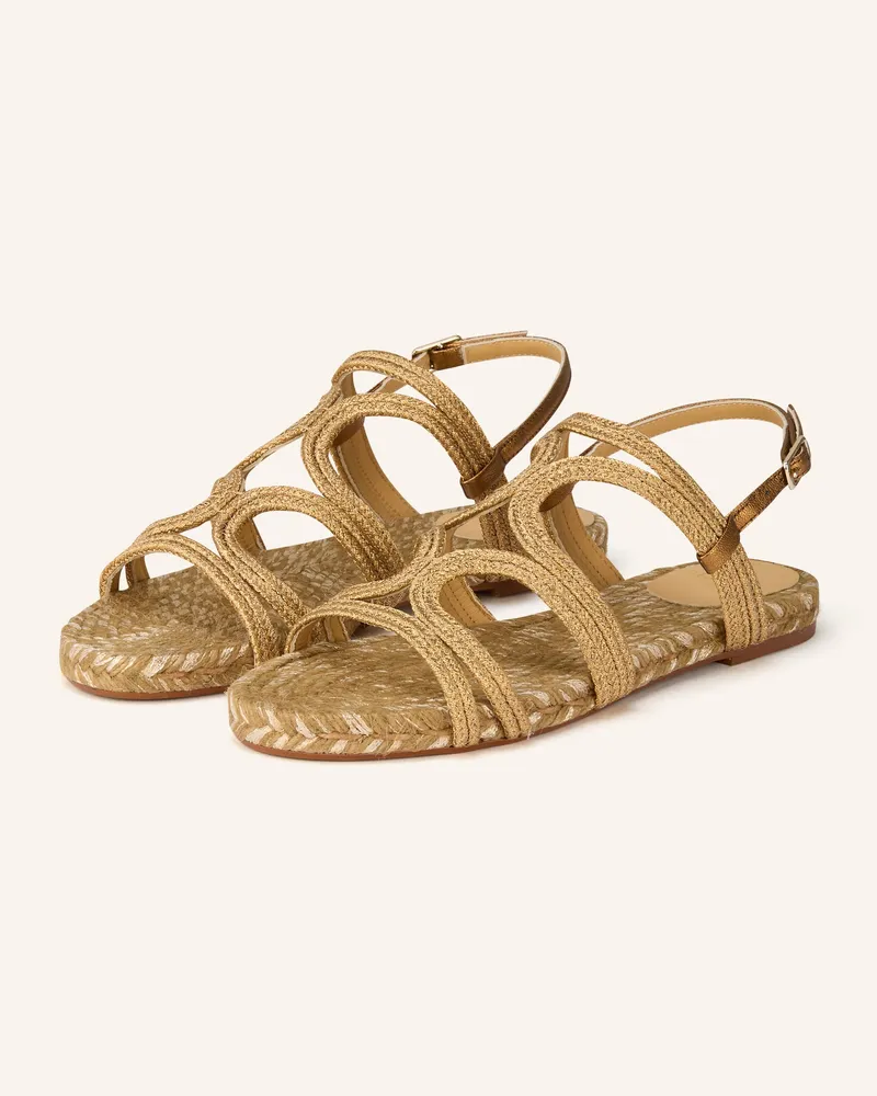 Castañer Sandalen PITRA mit Glitzergarn Gold
