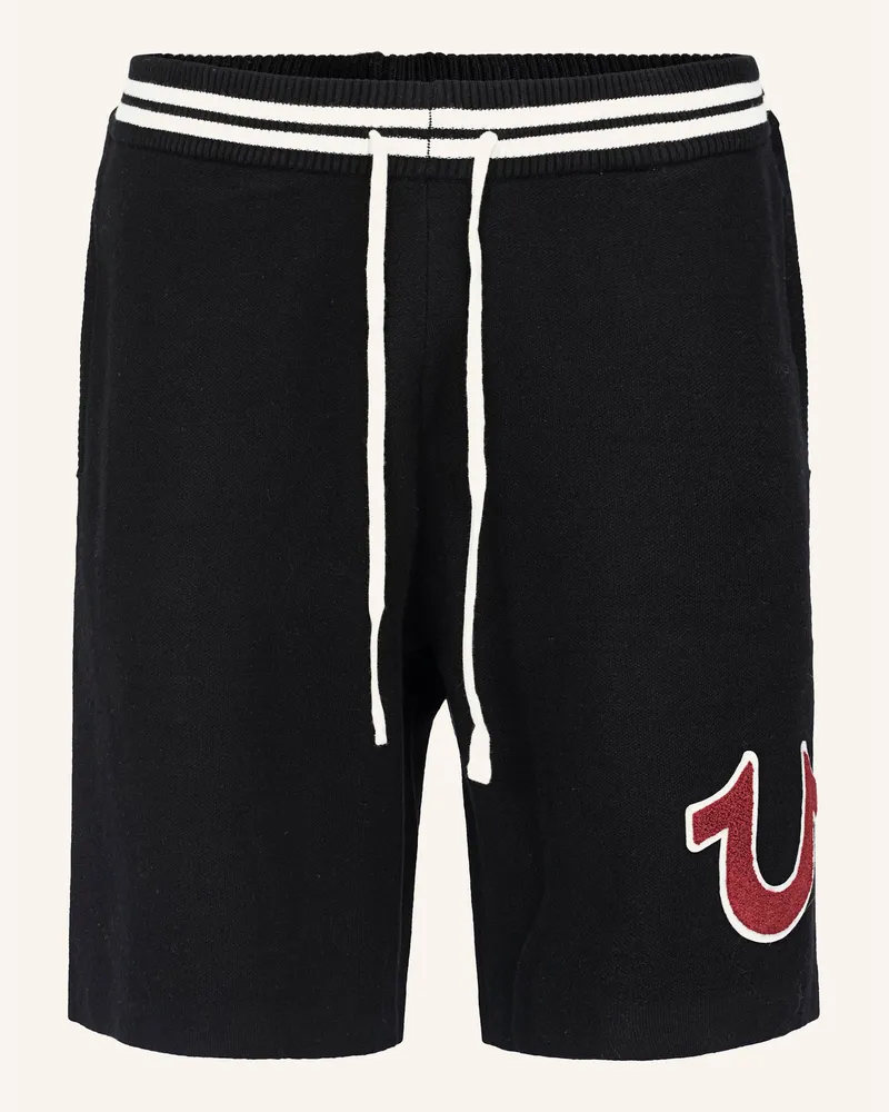 True Religion Strickshorts schwarz Schwarz
