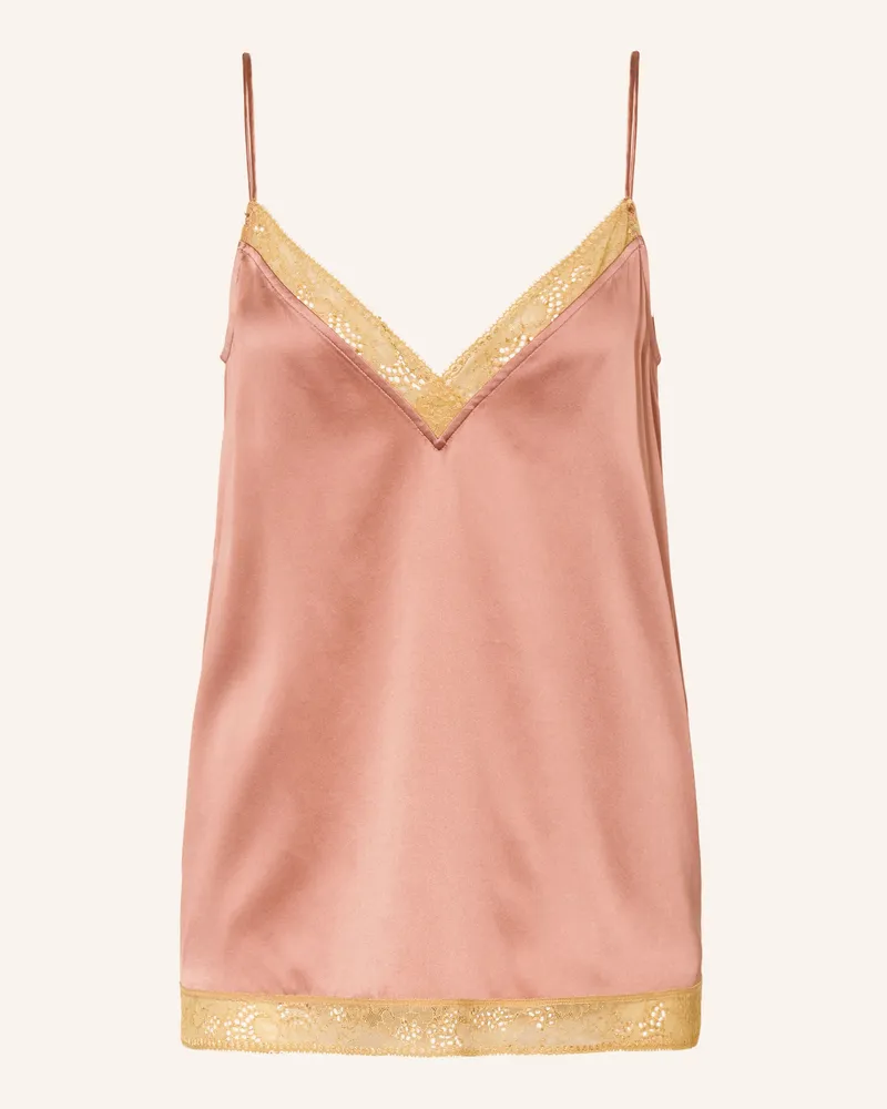 Eres Schlaftop Instant Aus Seide orange Rosé