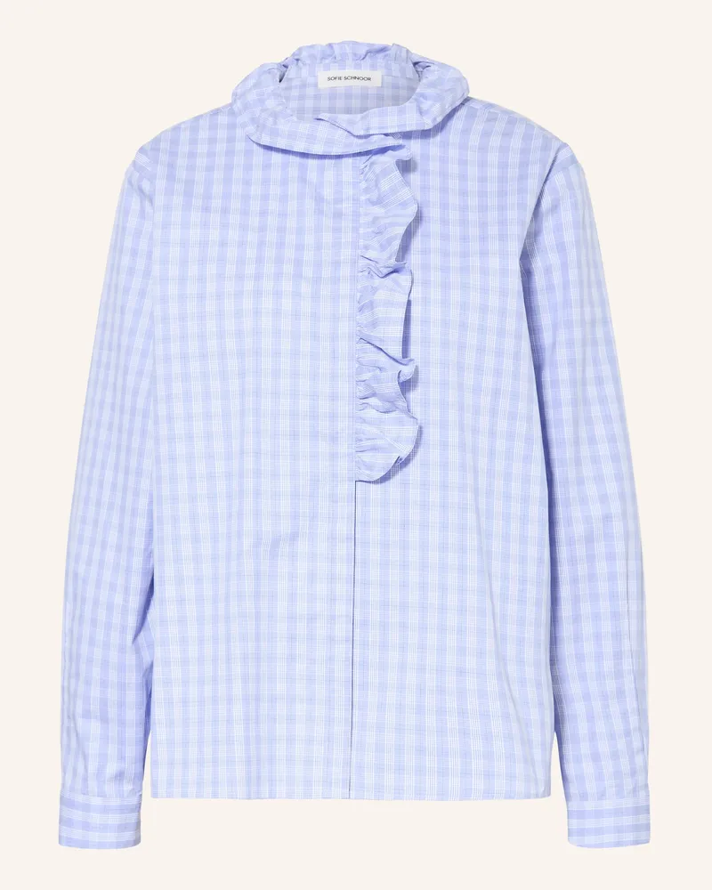 Sofie Schnoor Bluse Belle Mit Rüschen blau Hellblau