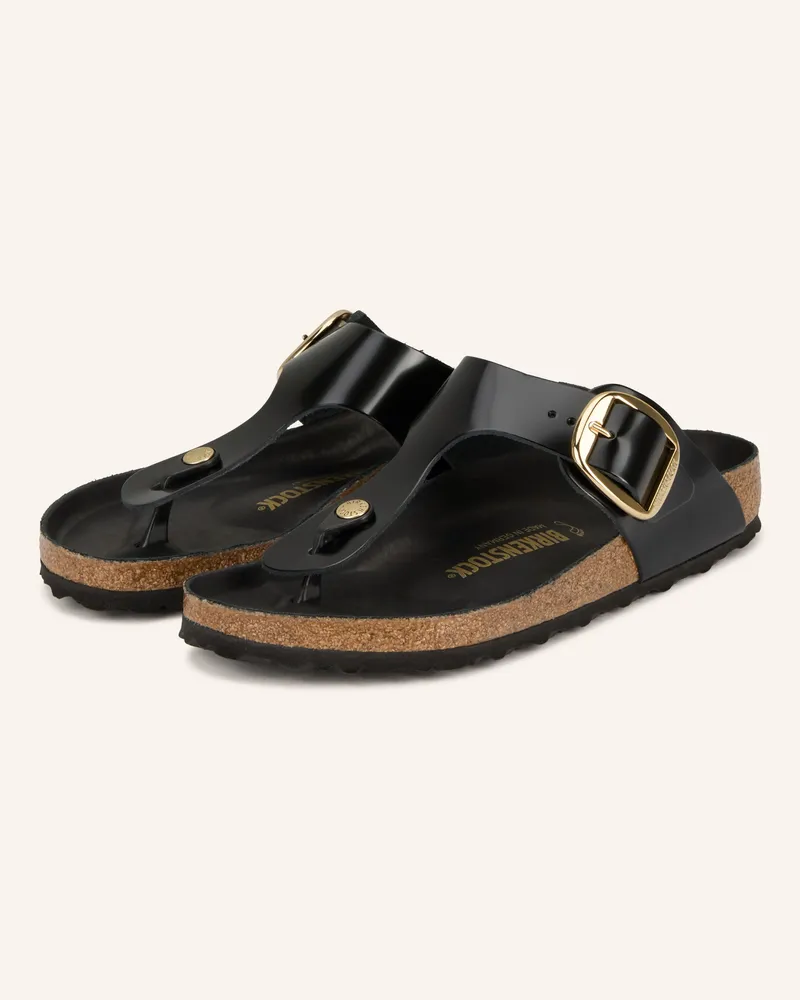 Birkenstock Zehentrenner GIZEH BIG BUCKLE Schwarz