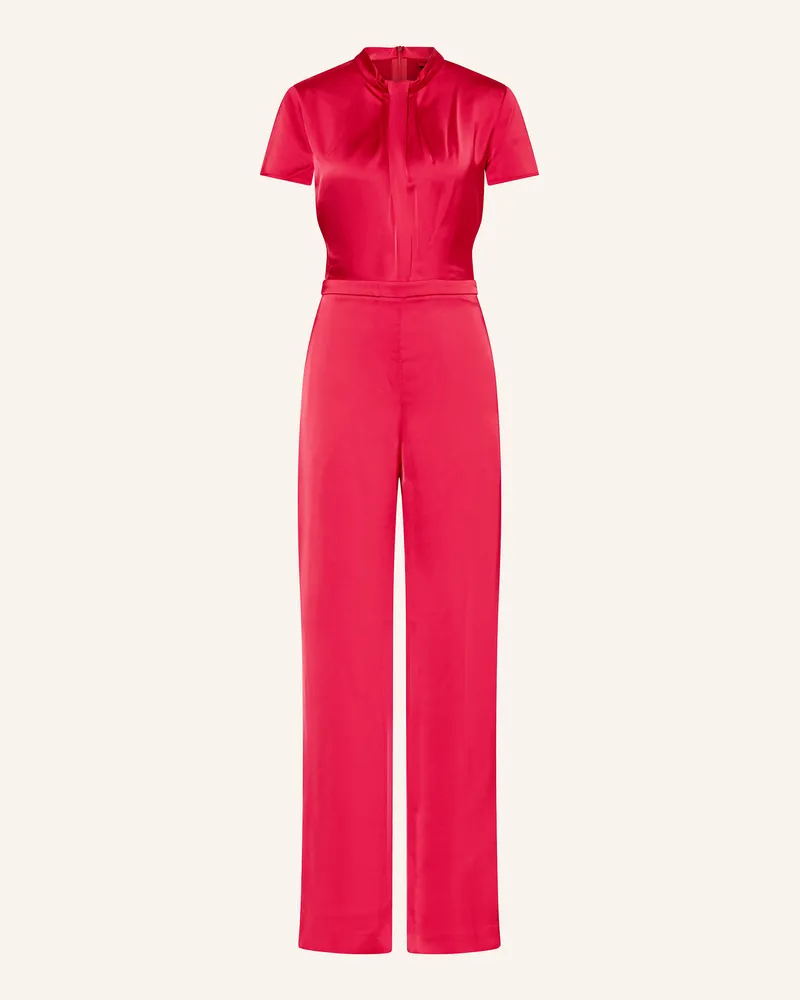 HUGO BOSS Satin-Jumpsuit Katene rot Rot