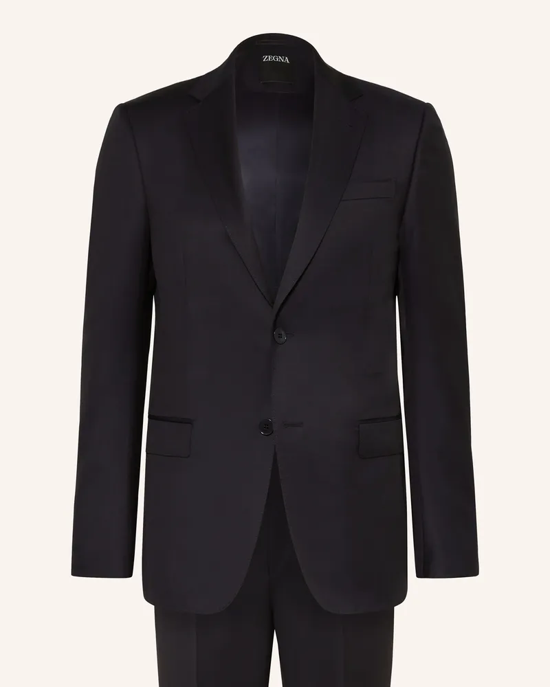 Ermenegildo Zegna Anzug Slim Fit blau Dunkelblau