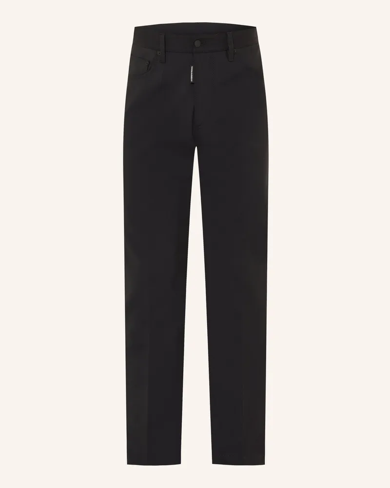 Dsquared2 Chino Tailored Fit schwarz Schwarz