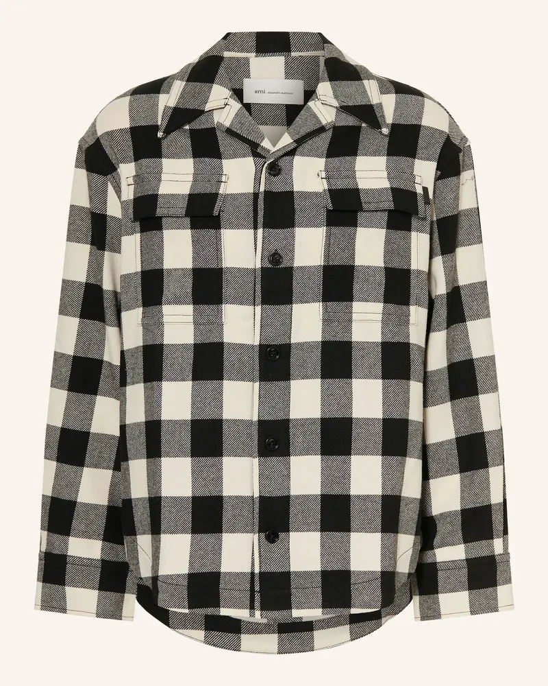 AMI Paris Overjacket weiss Schwarz