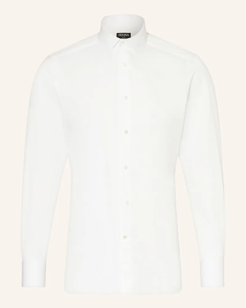 Ermenegildo Zegna Hemd TRECAPI Regular Fit Weiss