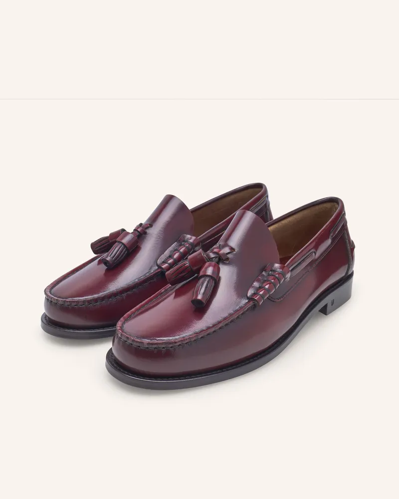 Henry Stevens Loafer M Tl rot Dunkelrot
