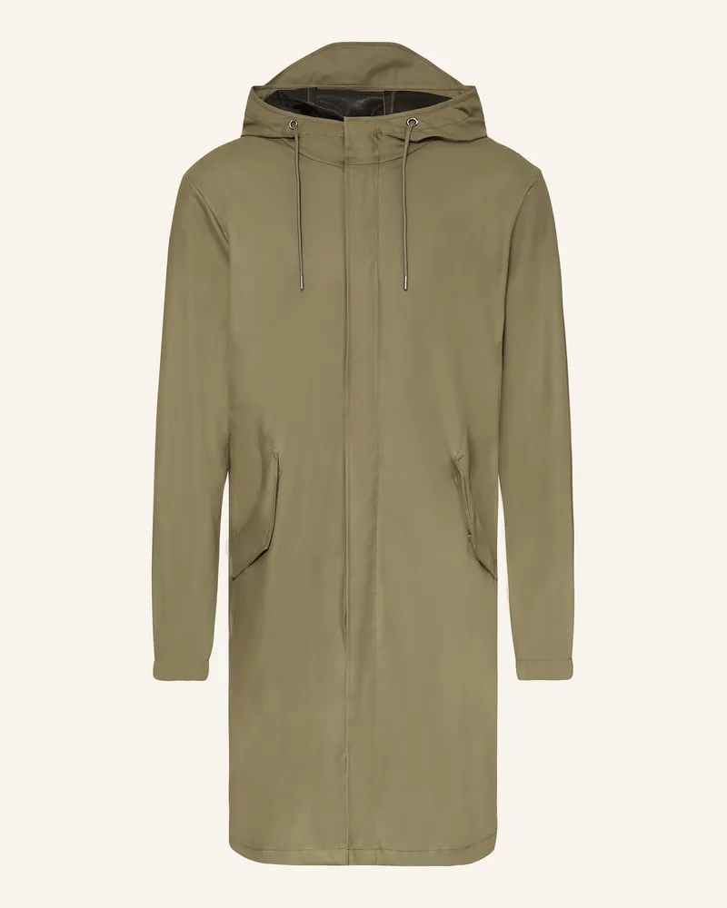RAINS Regenjacke Dunkelgrün