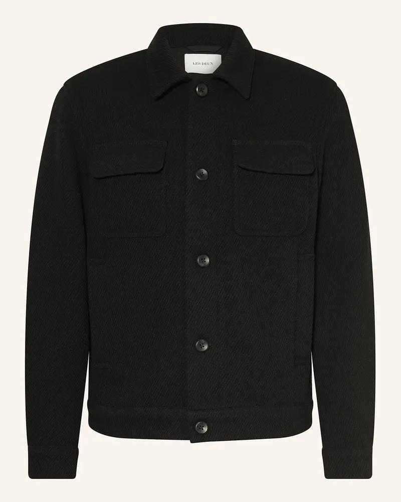 LES DEUX Overjacket Nash schwarz Schwarz