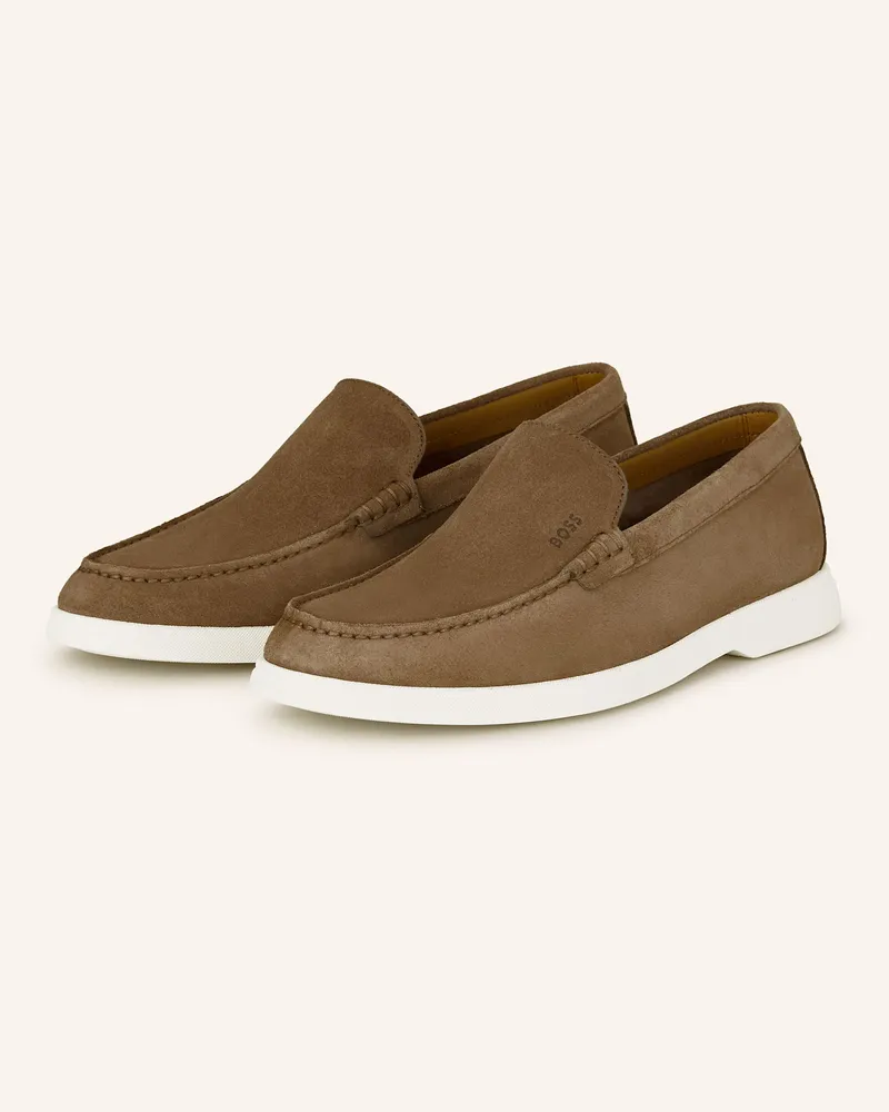 HUGO BOSS Slipper SIENNE Hellbraun