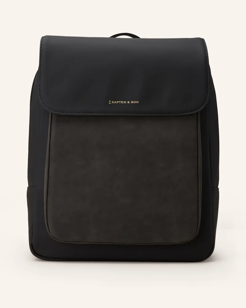 Kapten & Son Rucksack TROMSO 9 l mit Laptop-Fach Schwarz