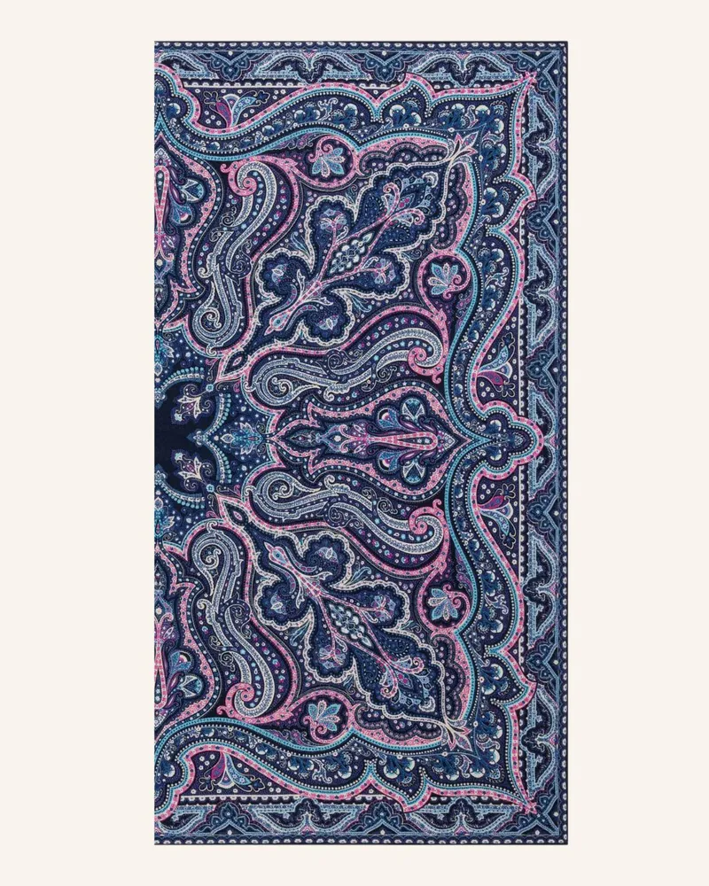 Roeckl Cashmere-Seidentuch NAVONA PAISLEY Blau