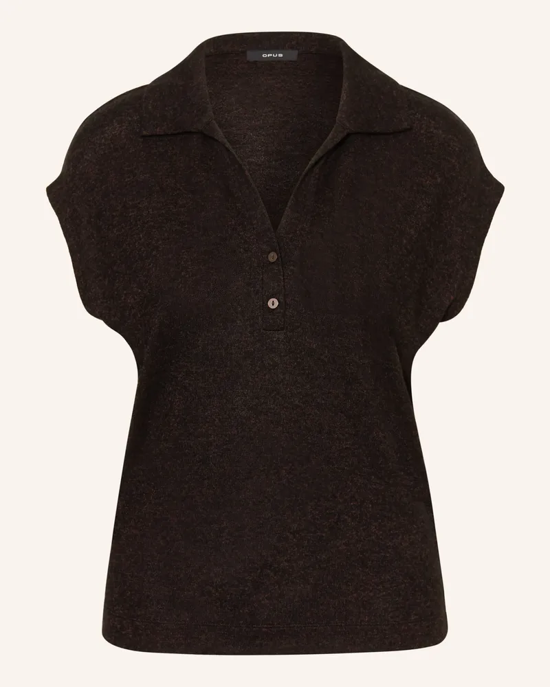 OPUS T-Shirt Sohani braun Dunkelbraun