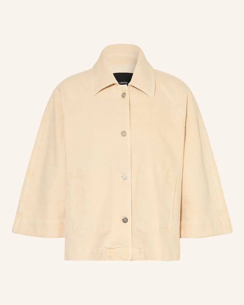 someday. Kastenjacke Nyelle Mit 3/4-Arm beige Hellbraun