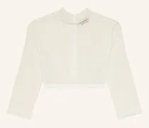 Dirndlbluse Liliana Aus Mesh Mit 3/4-Arm weiss