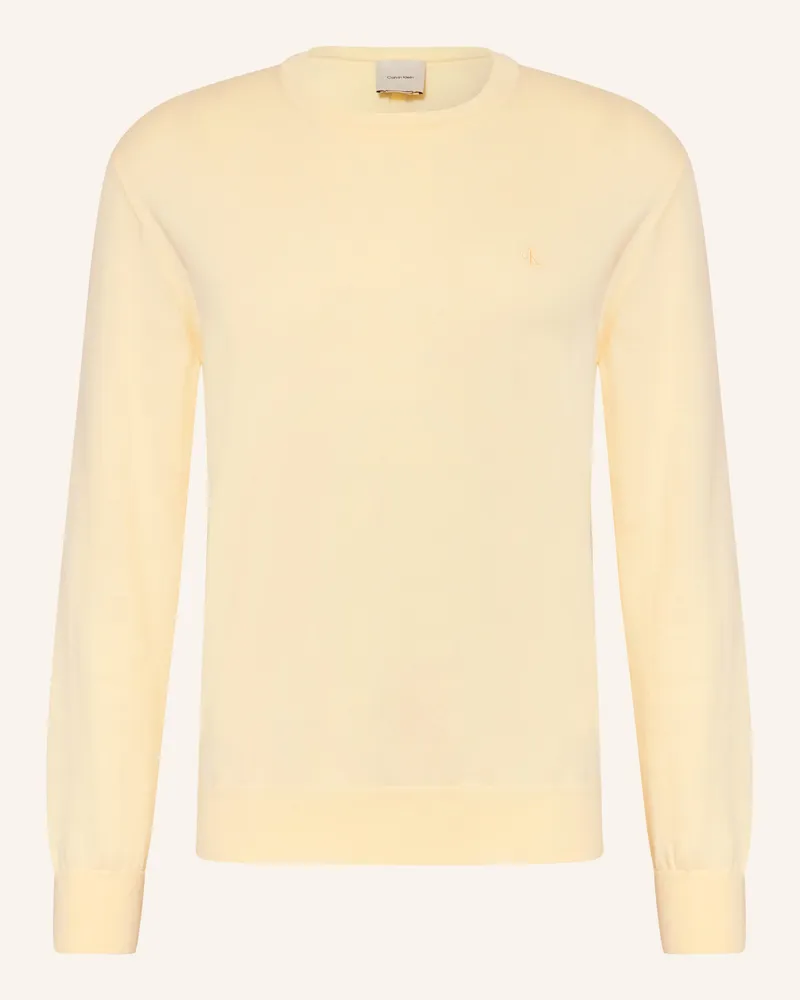 Calvin Klein Pullover gelb Hellgelb