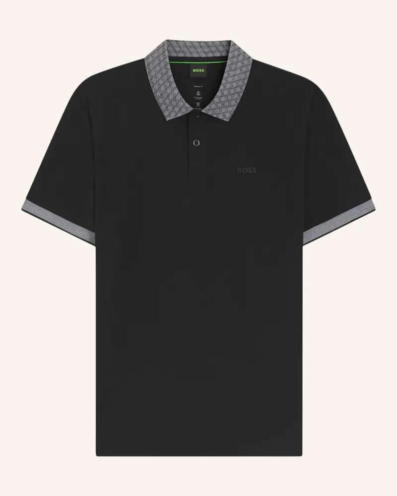 HUGO BOSS Poloshirt PL_GOC CHIP PADDY Regular Fit Schwarz