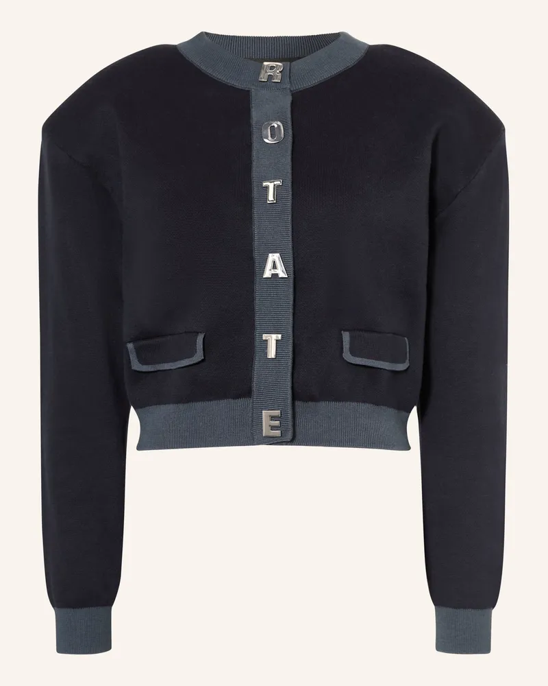 ROTATE Birger Christensen Strickjacke blau Dunkelblau