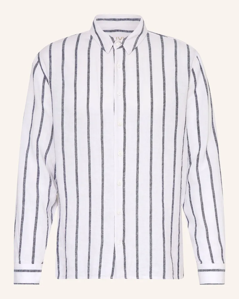 Juvia Hemd MARQ Comfort Fit mit Leinen Creme