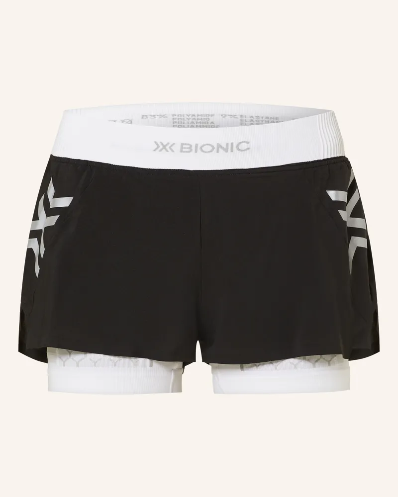X-Bionic 2-in-1-Laufshorts TWYCE® RACE Schwarz