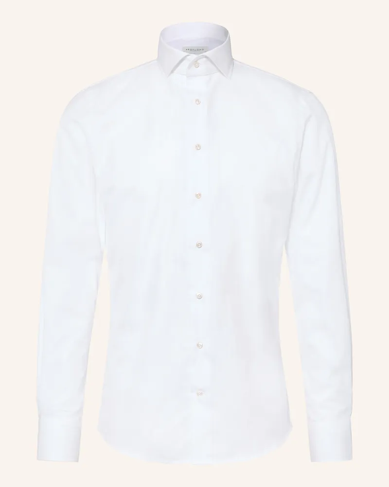 Profuomo Hemd Slim Fit weiss Weiss