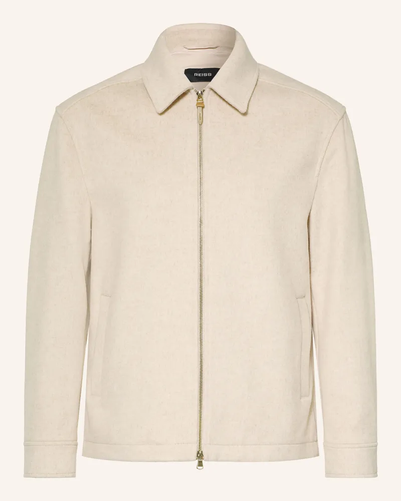 Reiss Overshirt Foley beige Hellbraun