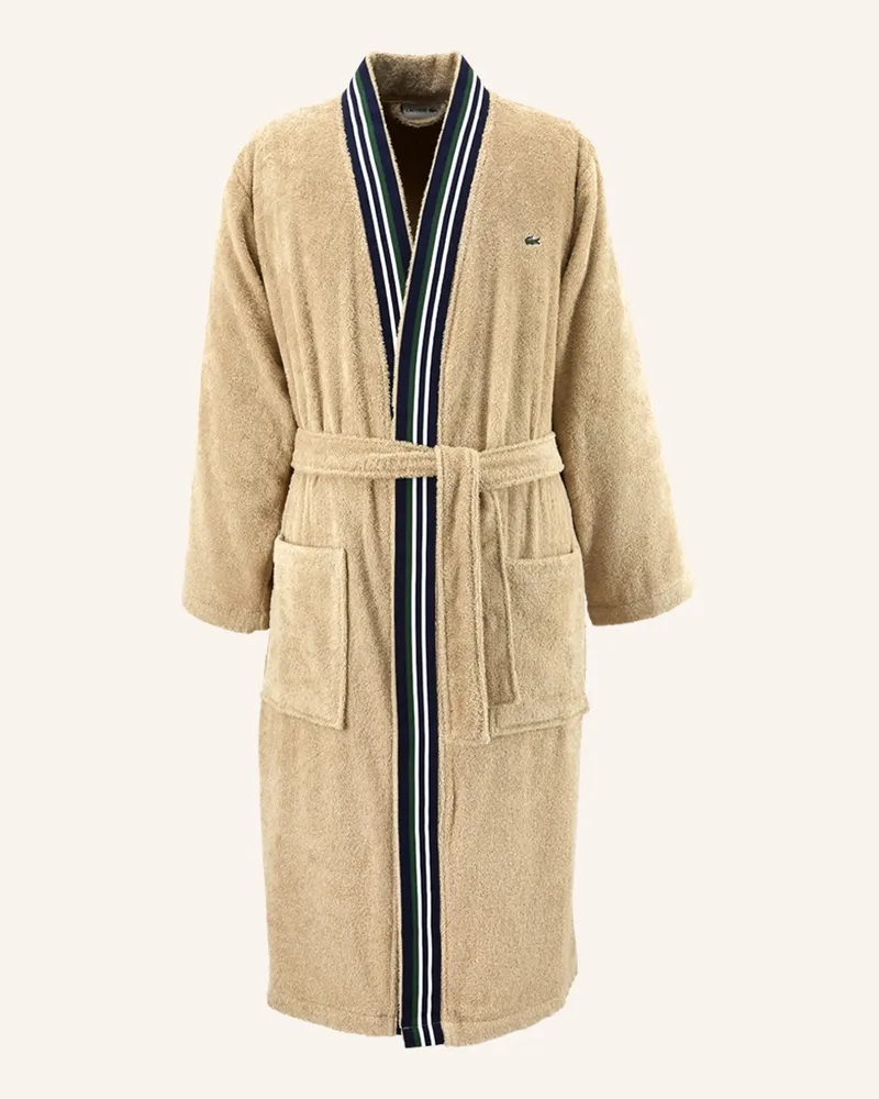 Lacoste Bademantel Lclub beige Braun