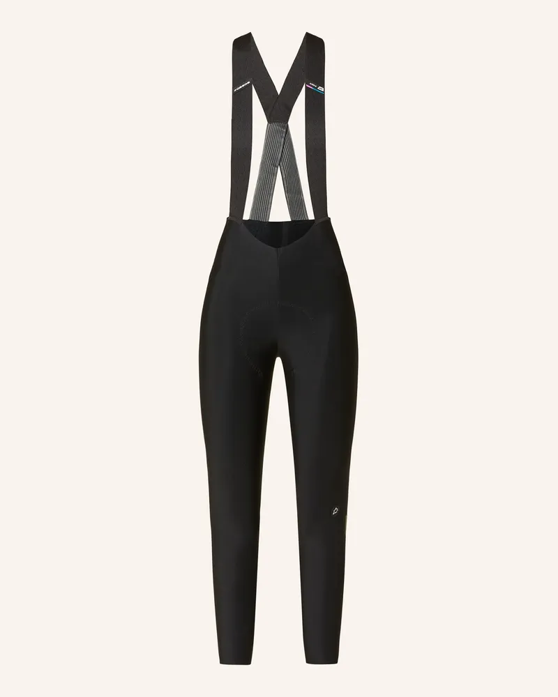 ASSOS Radhose UMA GT HASHOOGI WINTER BIB TIGHTS S11 mit Trägern und gepolstertem Einsatz Schwarz