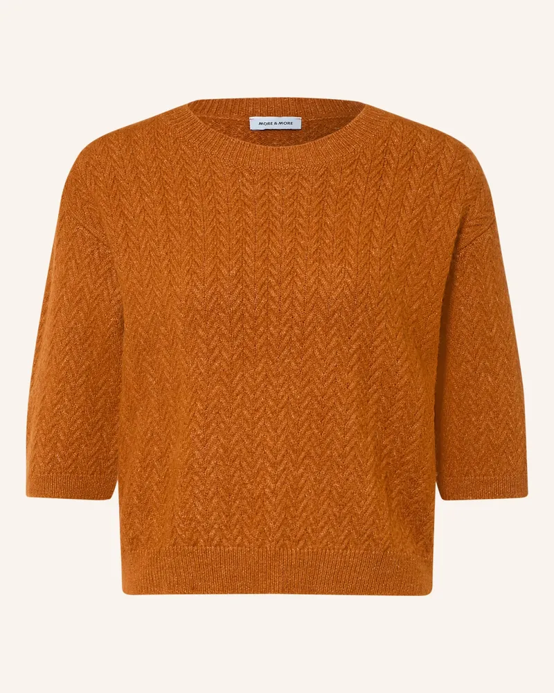 More & More Strickshirt Mit 3/4-Arm braun Braun