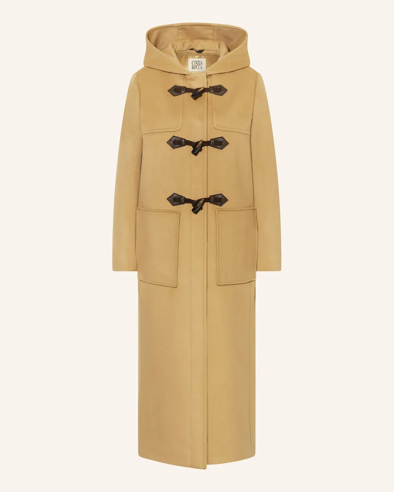 Cinzia Rocca Wollmantel Camel
