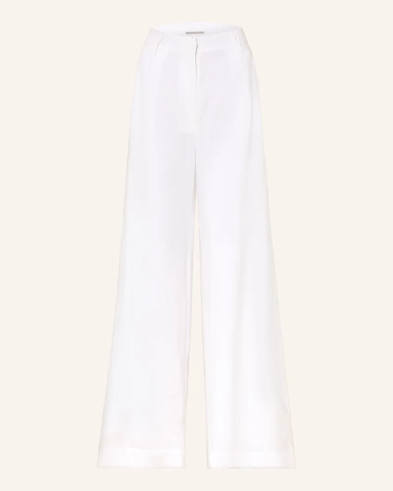 (THE MERCER) N.Y. Marlenehose Aus Leinen weiss Weiss