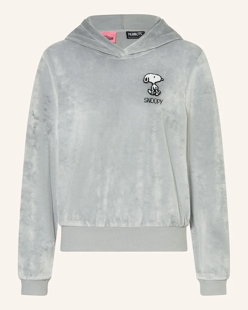 Frogbox Nicki-Hoodie mit Schmuckperlen Grau