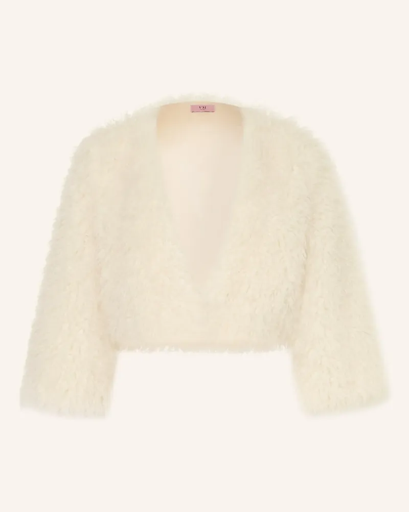 Vera Mont Kunstfell-Bolero Mit 3/4-Arm weiss Creme