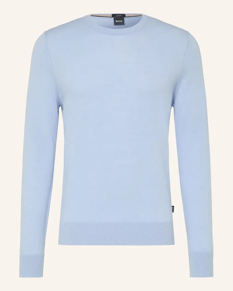 HUGO BOSS Cashmere-Pullover blau Hellblau