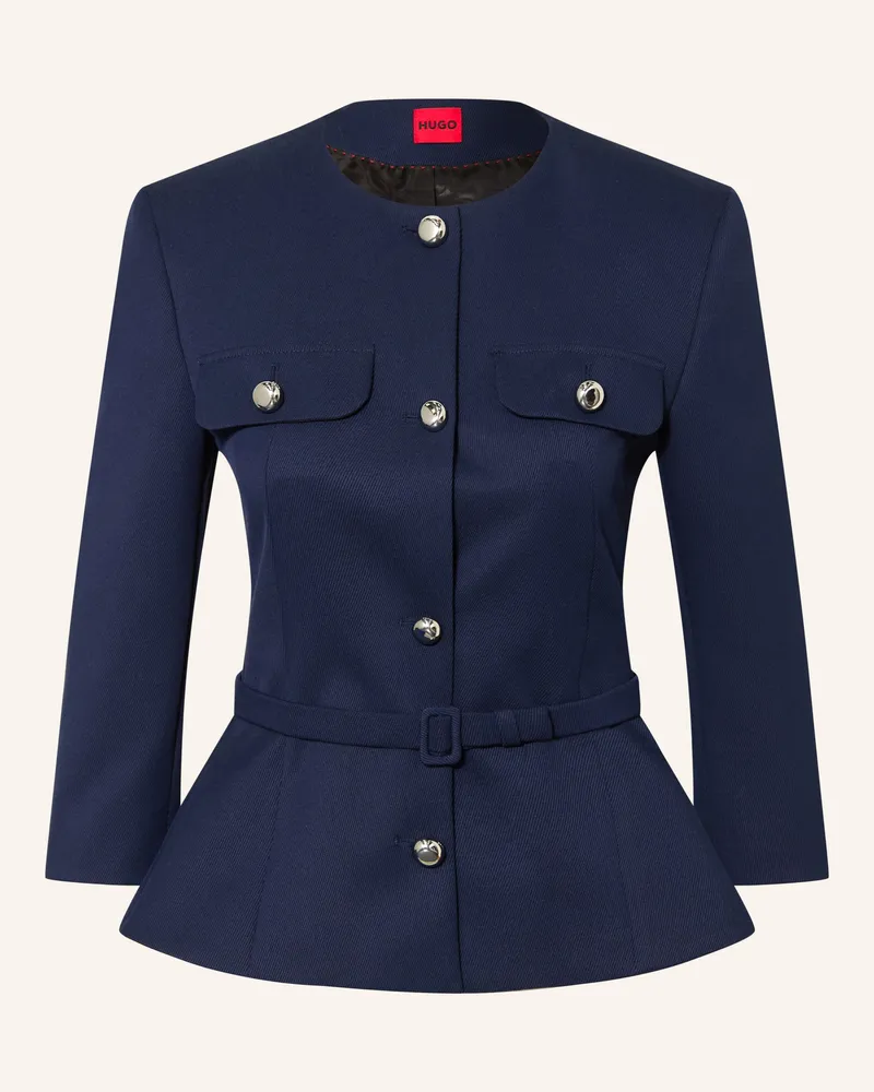 HUGO BOSS Blazer Althia Mit 3/4-Arm blau Dunkelblau