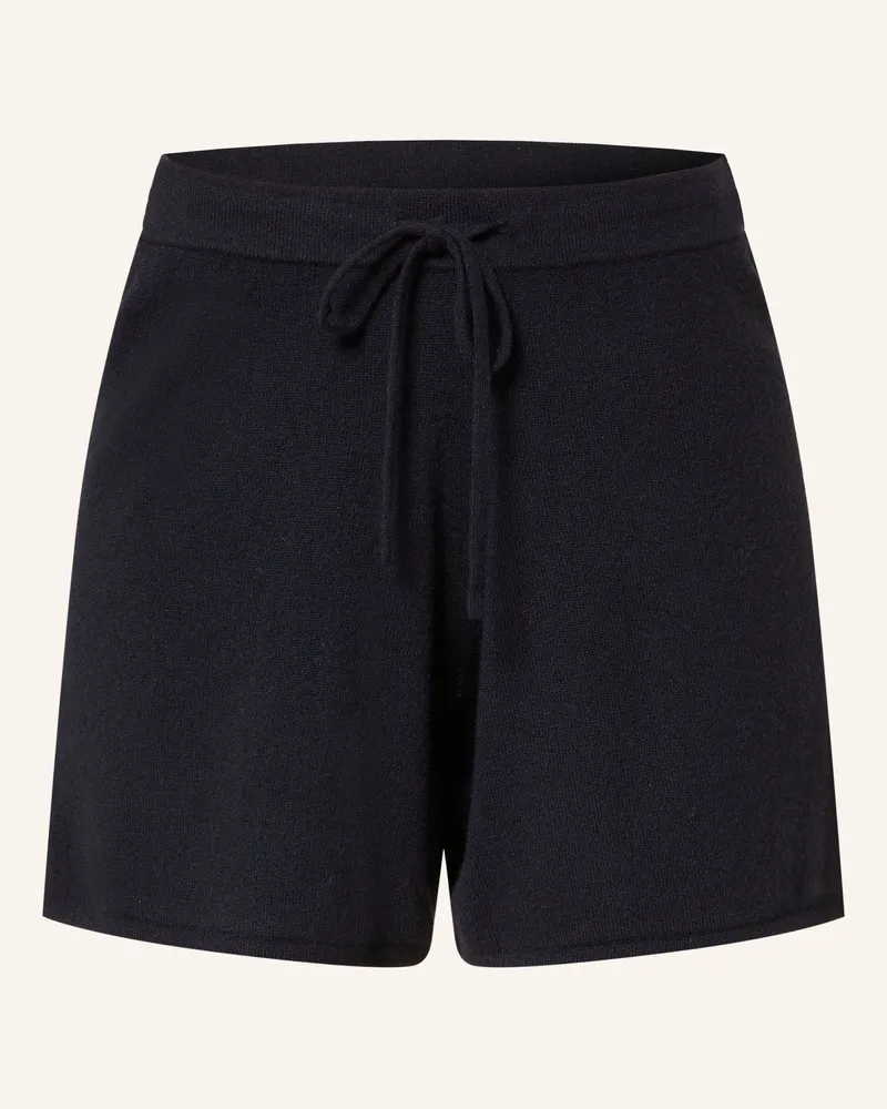 ALLUDE Strickshorts aus Cashmere Dunkelblau