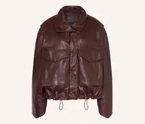 Lederjacke Clay rot