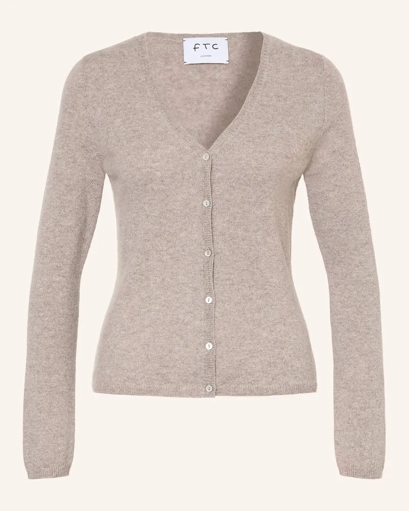 FTC Cashmere Strickjacke Aus Cashmere beige Taupe