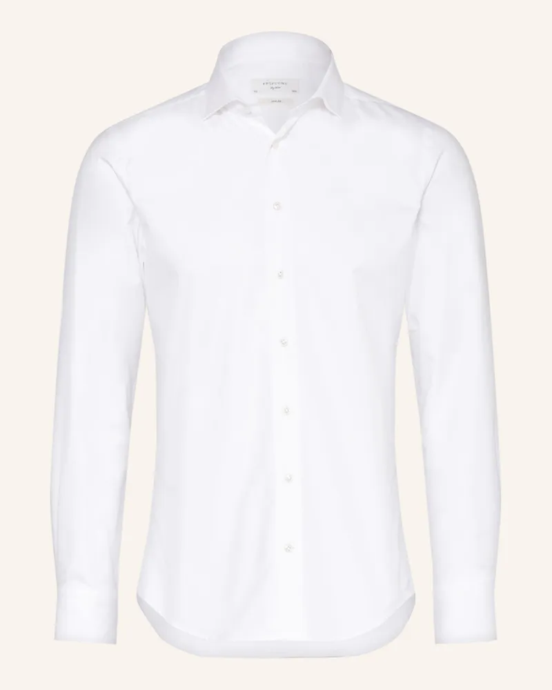 Profuomo Hemd Slim Fit weiss Weiss