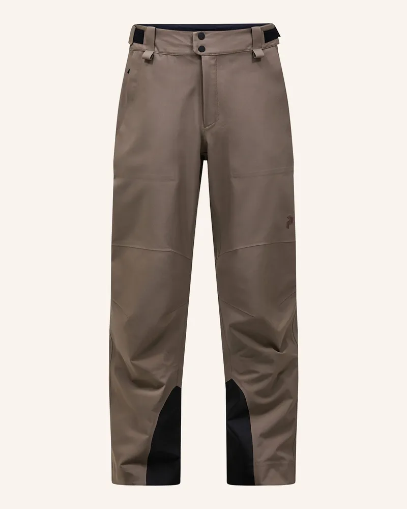 Peak Performance M Maroon Hipe® 3l Shell Pants Skihose braun Hellbraun