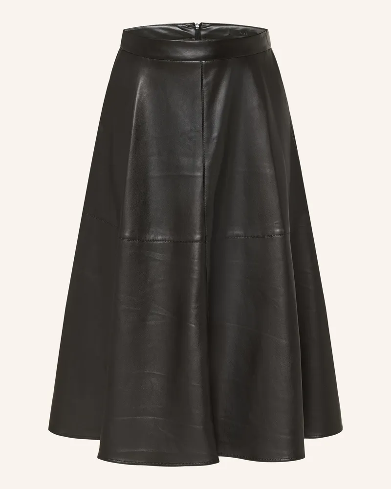 Oui  Rock in Lederoptik Schwarz