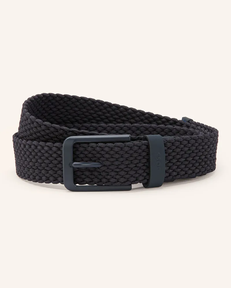 HUGO BOSS Flechtgürtel blau Dunkelblau