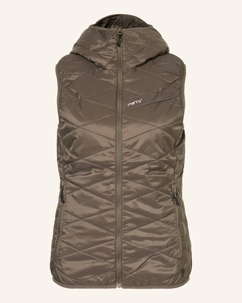me°ru' Steppweste ITHARI zum Wenden Khaki
