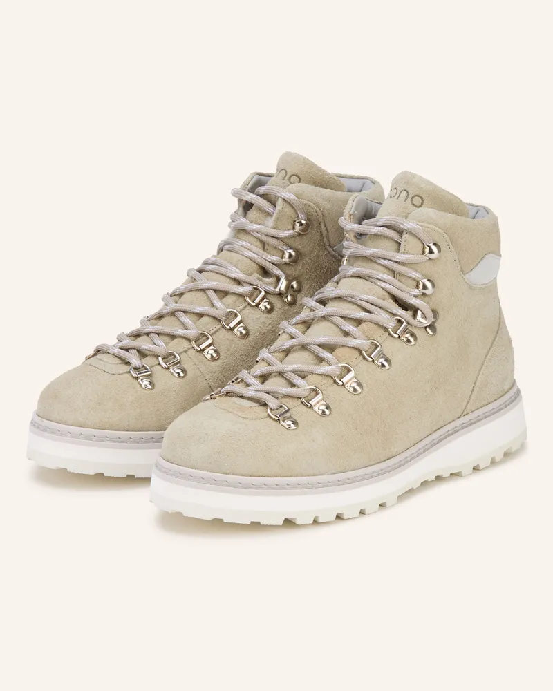 Mono Schnürboots Tag grau Hellgrau