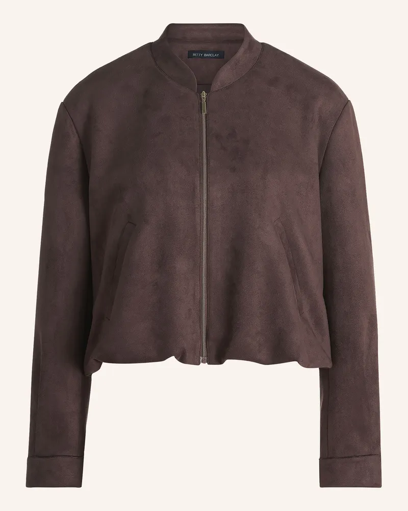 Betty Barclay Blouson In Lederoptik braun Dunkelbraun