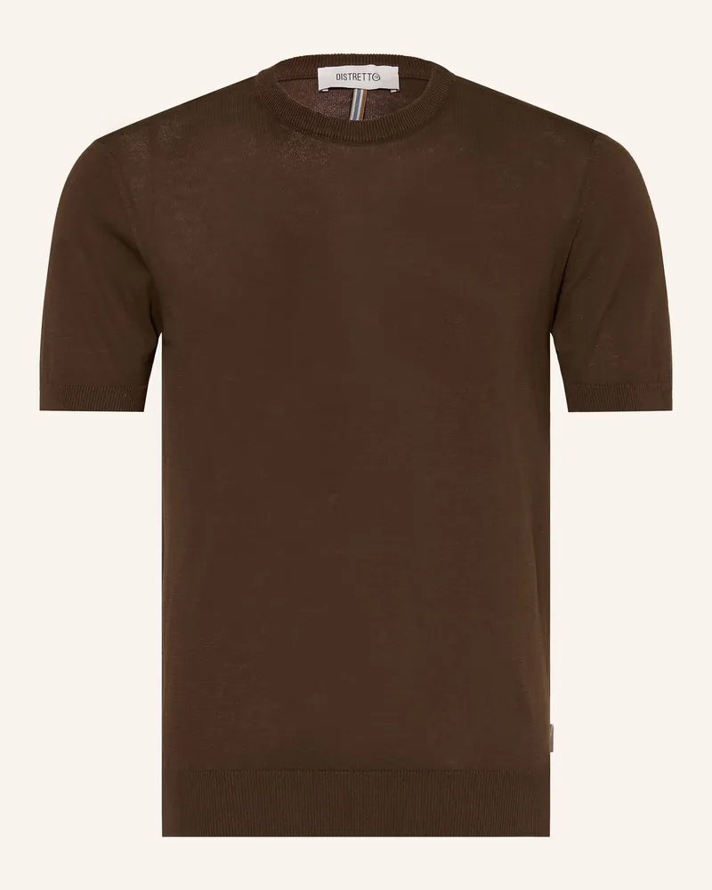 DISTRETTO12 Strickshirt Braun